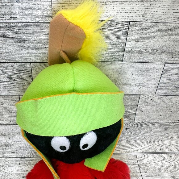 13" Looney Tunes Marvin The Martian Plush 2011 Six Flags Retro - Picture 3 of 9